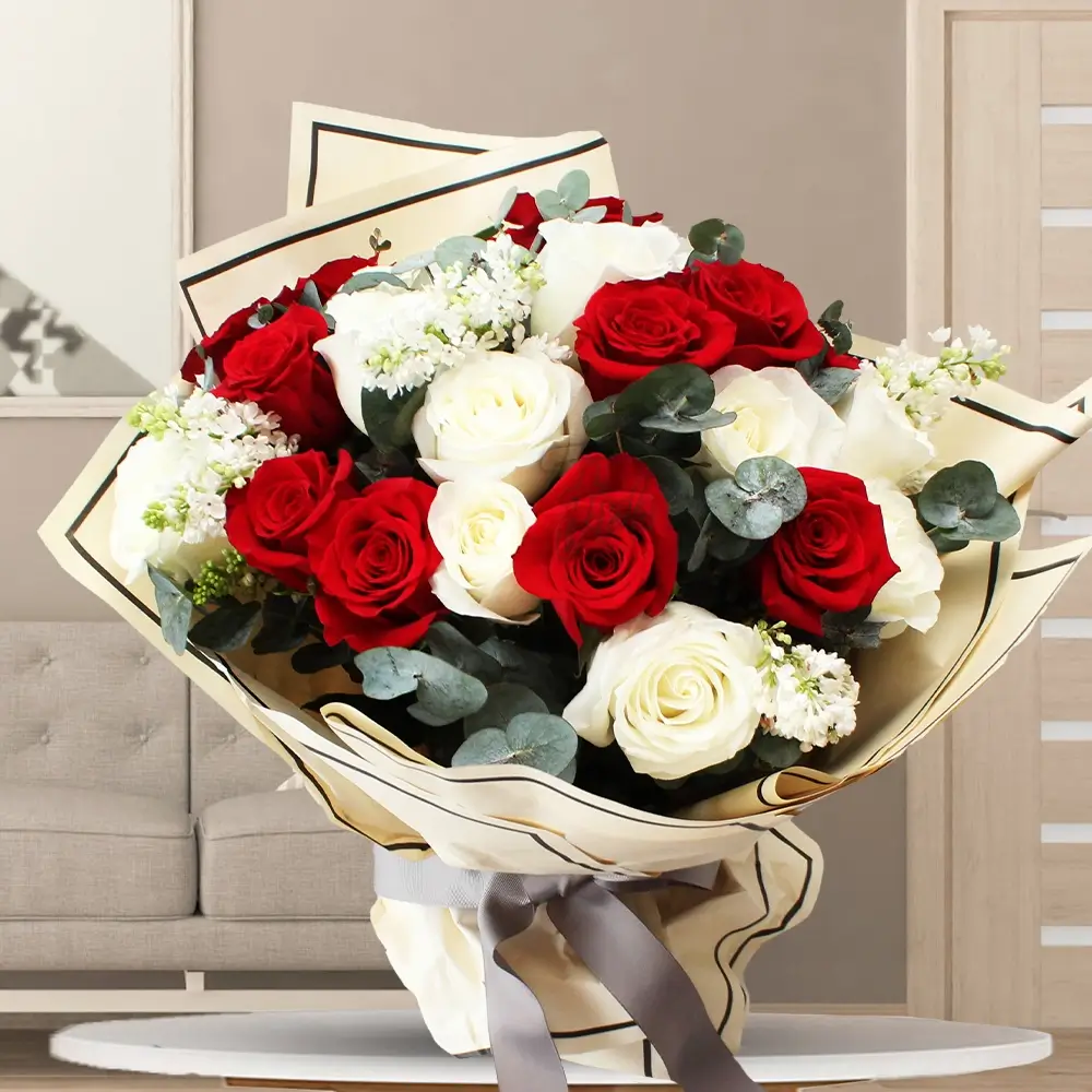 Red and White Bouquet 