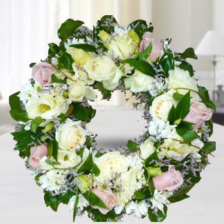 White and Cream Wreath